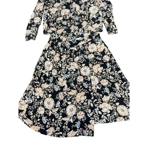 Sezane Floral Matching Set Blouse + Skirt 46 / US 12 100% Cotton & Viscose - Picture 10 of 14